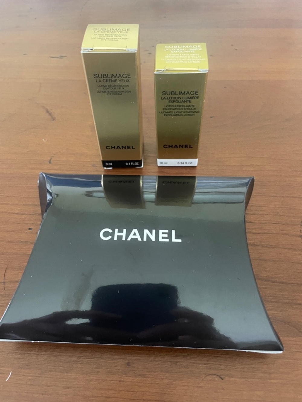 CHANEL Sublimage Skincare Set in Gold and Black